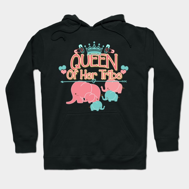 Queen Of Her Tribe Hoodie by BrillianD